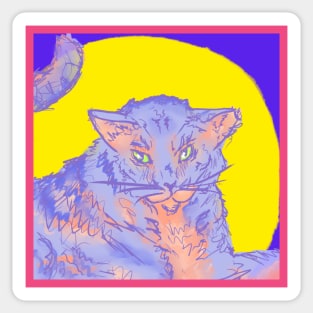 SunsetGhostKitty Sticker